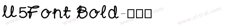 U5Font Bold字体转换